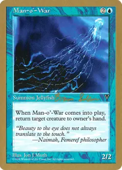 MTG Magic the Gathering Man-o'-War (bs37/117) World Championship Decks 1998 LP - Image 1