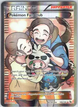 Pokemon Fan Club 106/106 Ultra Rare Flashfire Pokemon NM - Image 1