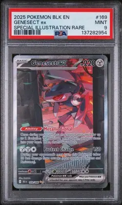 PSA 9 Genesect Ex #169/86 SIR - Black Bolt Pokemon TCG - Image 1