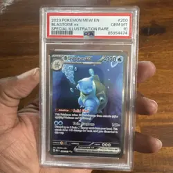 2023 POKEMON MEW EN-151 SPECIAL ILLUSTRATION RARE #200 BLASTOISE EX PSA 10 - Image 3