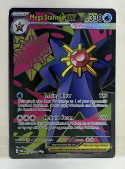 Pokemon Mega Starmie EX POR 102/088 Stage 1 Jetting Blow Nebula Beam English - Image 1