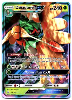 Pokemon TCG Decidueye GX 12/149 Sun & Moon Base Set Playset NM - Image 1