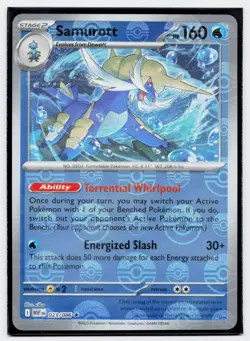 Pokemon TCG Samurott 023/086 White Flare Playset Pokeball Holo LP - Image 1