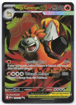 Pokemon TCG Mega Camerupt ex 156/132 Mega Evolution Playset NM - Image 1