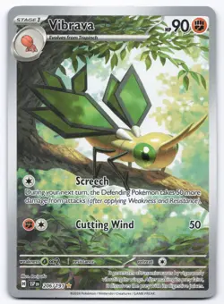 Pokemon TCG Vibrava 206/191 Surging Sparks Playset NM - Image 1