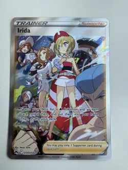 Pokemon Irida Full Art Ultra Rare Holo GG63/GG70 Crown Zenith Trainer TCG - Image 1