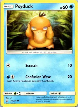 Psyduck 40/236 Cosmic Eclipse Pokemon TCG Common NM - Image 1