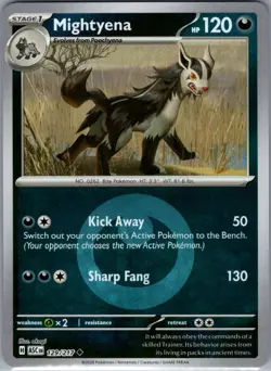 Mightyena - (Energy Symbol Pattern) 129/217 ME: Ascended Heroes - Pokemon - NM - Image 1