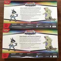 Pokemon Lucario Ex Tyranitar Ex Premium Collection Prismatic Evolution Lot of 2 - Image 2