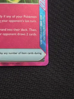 Pokemon TCG Unfair Stamp 165/167 Twilight Masquerade Ace NM - Image 4