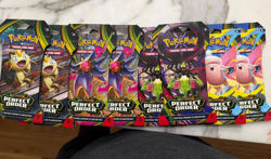 Pokemon TCG MEGA Evolution PERFECT ORDER Booster Pack Sealed (lot of 8) - Image 1