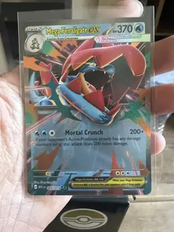 Pokemon TCG Ascended Heroes Mega Feraligatr ex 043/217 Pack fresh and sleeved - Image 2