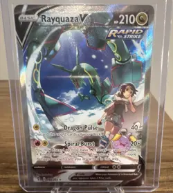 Pokemon Rayquaza V Alternate Full Art Holo Ultra Rare 194/203 Evolving Skies - Image 1