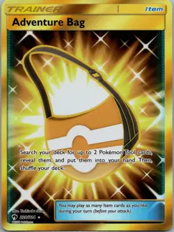 Adventure Bag 228/214 - Pokemon TCG SM - Lost Thunder - Holo - Secret Rare - NM - Image 1