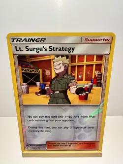 Lt. Surge's Strategy 178/214 Uncommon Unbroken Bonds Pokemon Reverse Holo NM - Image 1