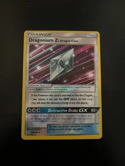 Pokemon TCG Dragonium Z: Dragon Claw 190/236 Reverse Holo Cosmic Eclipse NM-Mint - Image 1