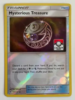Mysterious Treasure 113/131 Pokemon TCG SM Forbidden Light League Cup Promo MP - Image 1