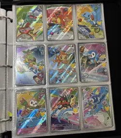 Pokemon First Partner Illustration Collection COMPLETE 9 Card Promo Set IR NM - Image 1