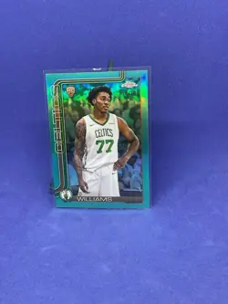 2025-26 Topps Chrome - Amari Williams #297 Aqua Refractor /199 (RC) - Image 1