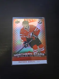 2025-26 Upper Deck Tim Hortons Northern Stars Mathew Barzal Team Canada #NS-10 - Image 1