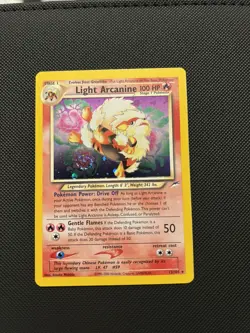 Light Arcanine 12/105 Neo Destiny Holo Pokemon TCG - Image 1