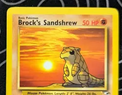Brock’s Sandshrew 72/132 Gym Heroes Pokemon Tcg Card Wotc Vintage Lightly Played - Image 2