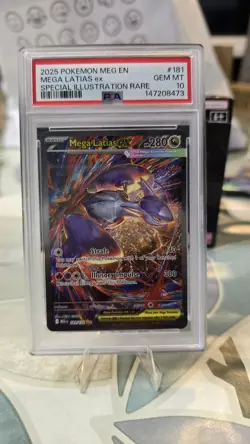 Pokemon TCG Mega Latias EX Sir 181/132 Mega Evolutions PSA 10 Gem Mint - Image 1