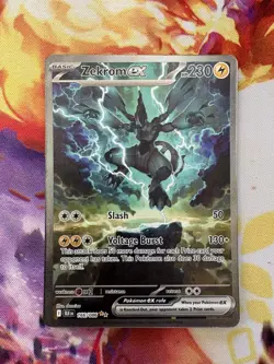 Pokemon TCG Zekrom EX 166/086 Scarlet Violet Black Bolt SIR - Image 1