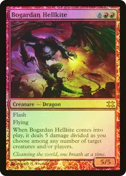 Magic The Gathering MTG BOGARDAN HELLKITE FOIL From the Vault: Dragons NM - Image 1