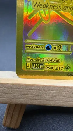 Pokemon TCG Gold Mega Charizard Y EX 294/217 Ascended Heroes Hyper Rare Mint - Image 4