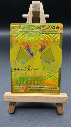 Pokemon TCG Gold Mega Charizard Y EX 294/217 Ascended Heroes Hyper Rare Mint - Image 1