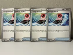 4x Energy Search 172/198 Pokemon TCG Scarlet & Violet Playset - Image 1