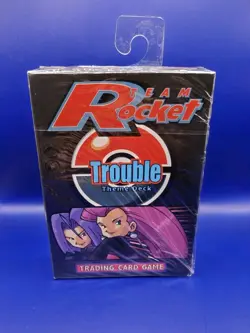 Pokemon TCG Team Rocket Trouble Theme Deck Jessie & James WOTC 1999 New Sealed - Image 2
