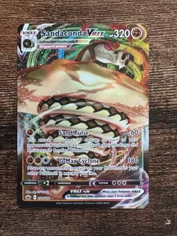 Pokemon TCG Sandaconda VMAX Holo Card 090/198 Sword & Shield Chilling Reign - Image 1