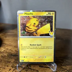 Pokemon Pikachu Cosmos Holo Pokemon Day Promo Temporal Forces 051/162 - Image 1