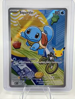 👀 Pokemon First Partner Illustration Series 1 Squirtle Piplup Chimchar NM Promo - Image 3