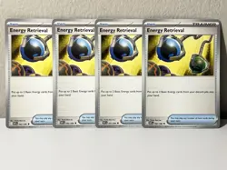 4x Energy Retrieval 082/086 x4 - White Flare - Pokemon TCG - Playset - Image 1