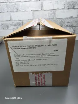 Pokemon Center Brilliant Stars Elite Trainer Box ETB Case of 4, Opened Outer - Image 1