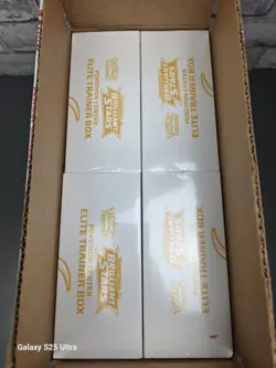 Pokemon Center Brilliant Stars Elite Trainer Box ETB Case of 4, Opened Outer - Image 2