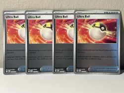 4x Ultra Ball Reverse Holo Playset ME01: Mega Evolution 131/132 Pokemon TCG - Image 1