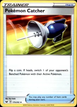 SWSH01: Sword & Shield Base Set #175/202 Pokemon Catcher - Image 1