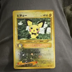 Pokemon Pichu Neo Premium File 2 Holo Card #172 Japanese HP30 - Image 2