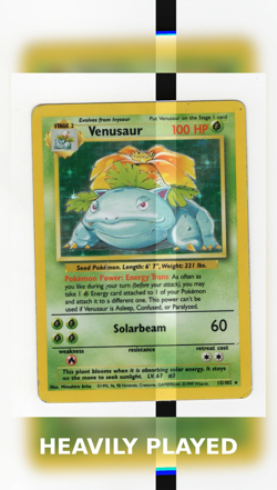 Venusaur 15/102 Base Set Holo #15 Rare 1999 Vintage Pokemon TCG - Image 2