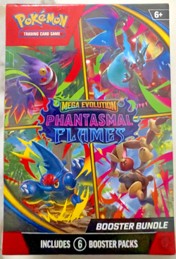 Pokemon TCG: Mega Evolution Phantasmal Flames Booster Bundle ME02 (6 Packs) - Image 1
