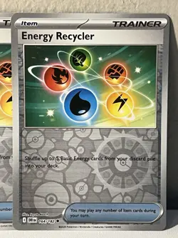4xEnergy Recycler 164/182 Reverse Holo Pokemon TCG Destined Rivals DRI - Image 2