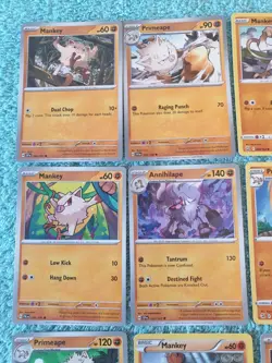 MANKEY, PRIMEAPE, & ANNIHILAPE BUNDLE OF POKEMON CARDS - Image 2