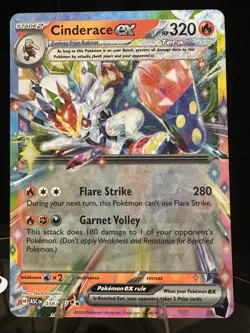 Pokemon ex Holo Promo Card Lot (10) – ASCEN – Cinderace, Kilowattrel, Mismagius - Image 1
