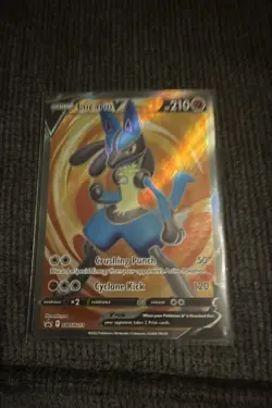Lucario V SWSH213 Black Star Promo Full Art Holo Pokemon Card NM - Image 1