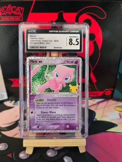 Pokemon Mew ex 88/92 Celebrations: Classic Collection Holo CGC 8.5 NM/Mint + - Image 1