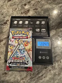 22.47g! HEAVY! -Pokemon Prismatic Evolution Booster Pack -Possible GODU - Image 1